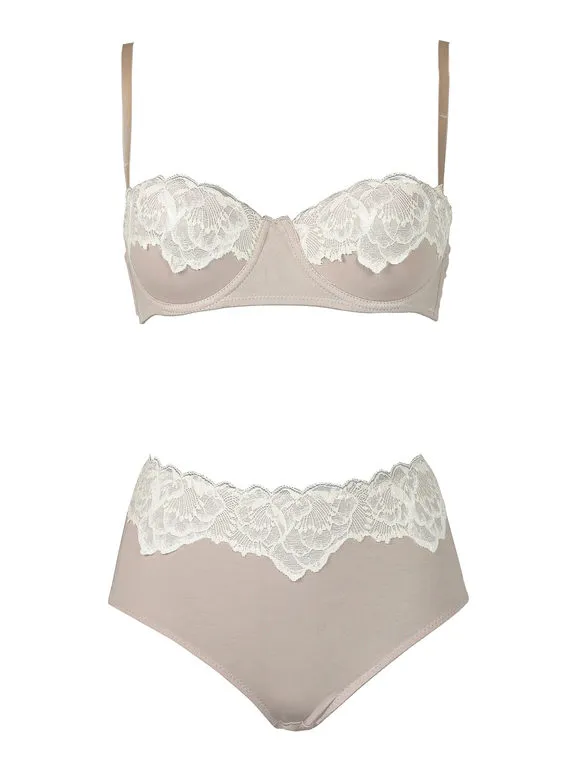 Pura P0679C  Balconnet + culotte en soie mélangée
