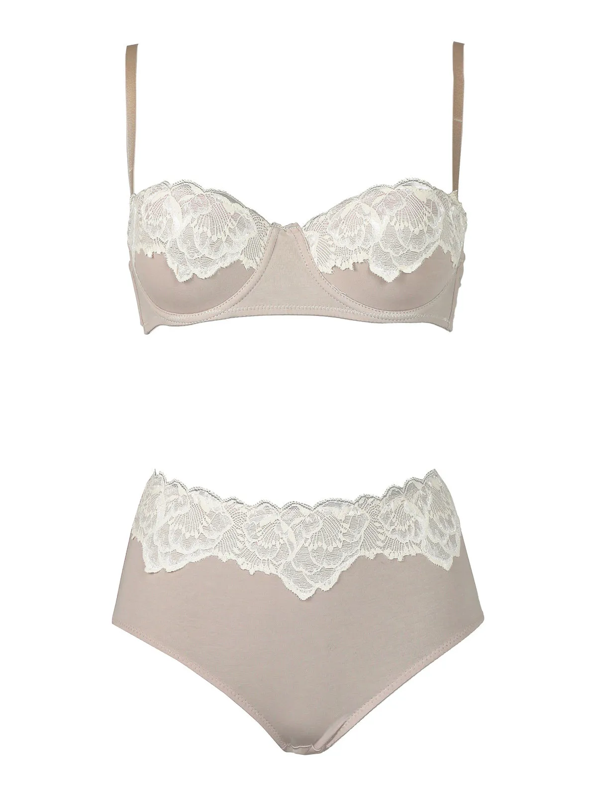 Pura P0679C  Balconnet + culotte en soie mélangée