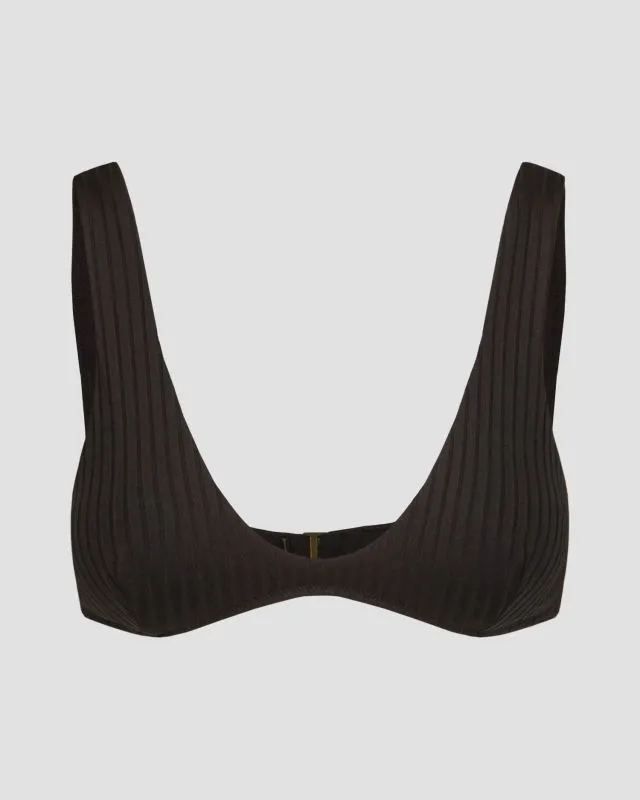 Reggiseno nero del costume da bagno da donna Rip Curl Premium Surf Bralette