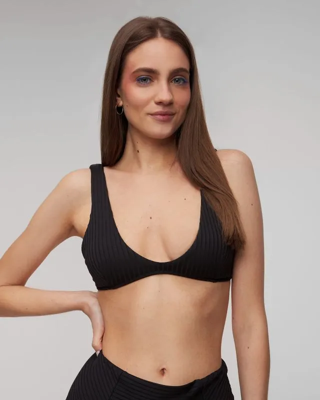 Reggiseno nero del costume da bagno da donna Rip Curl Premium Surf Bralette