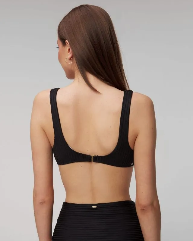 Reggiseno nero del costume da bagno da donna Rip Curl Premium Surf Bralette