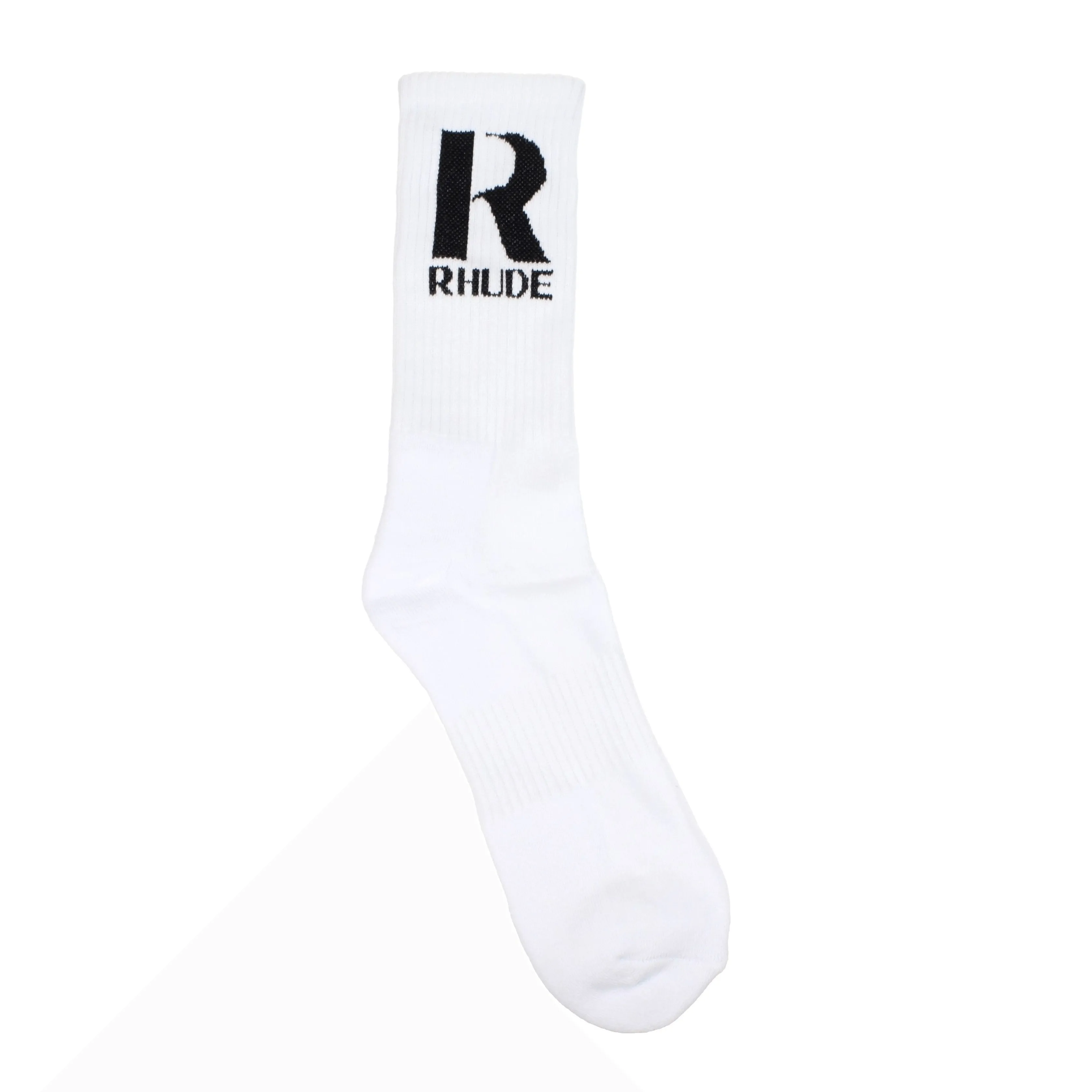 Rhude Calze e Calzini Uomo Cotone Bianco/Nero