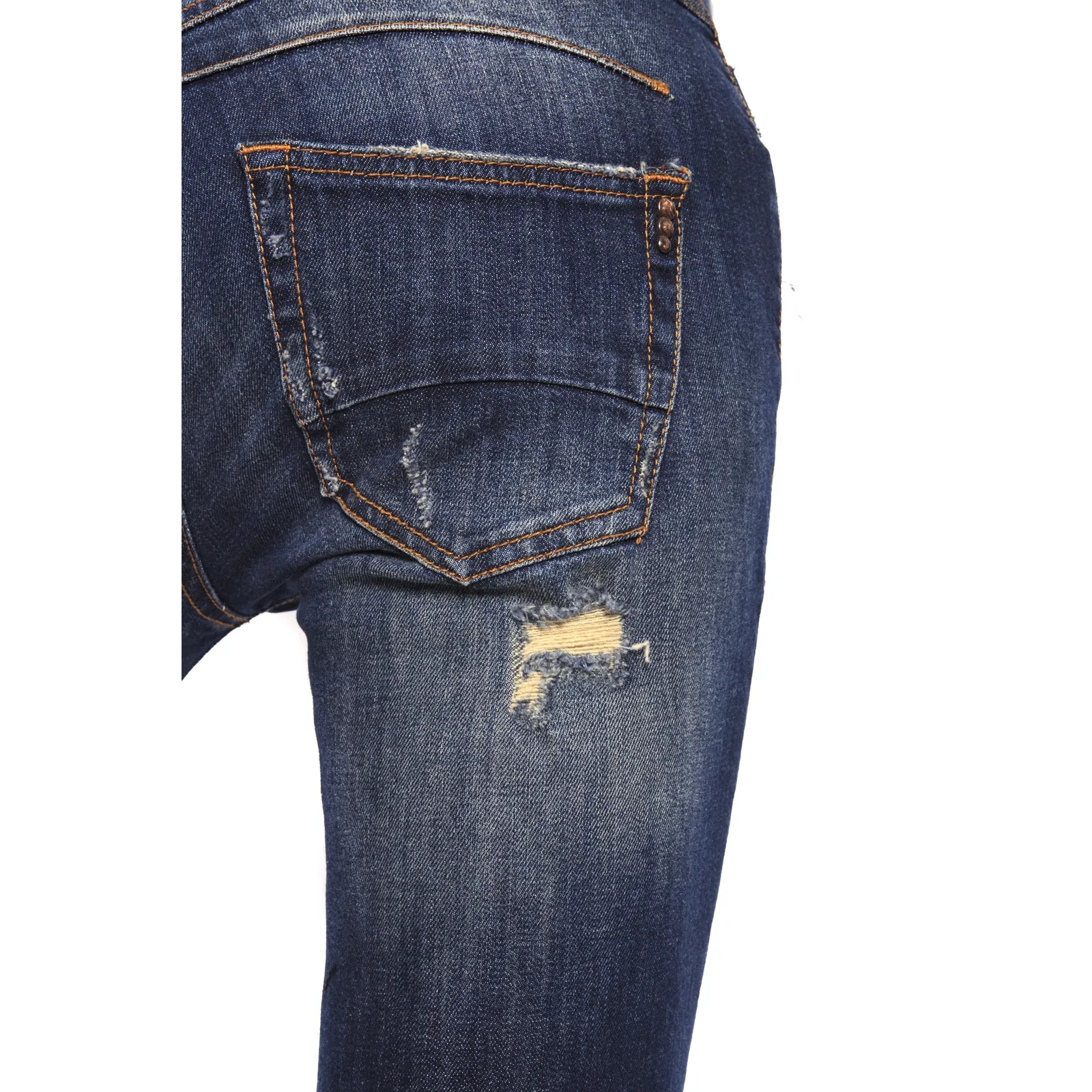 RINASCIMENTO Jeans boydriend baggy con borchie e strappetti DENIM Art. CFC0070011003