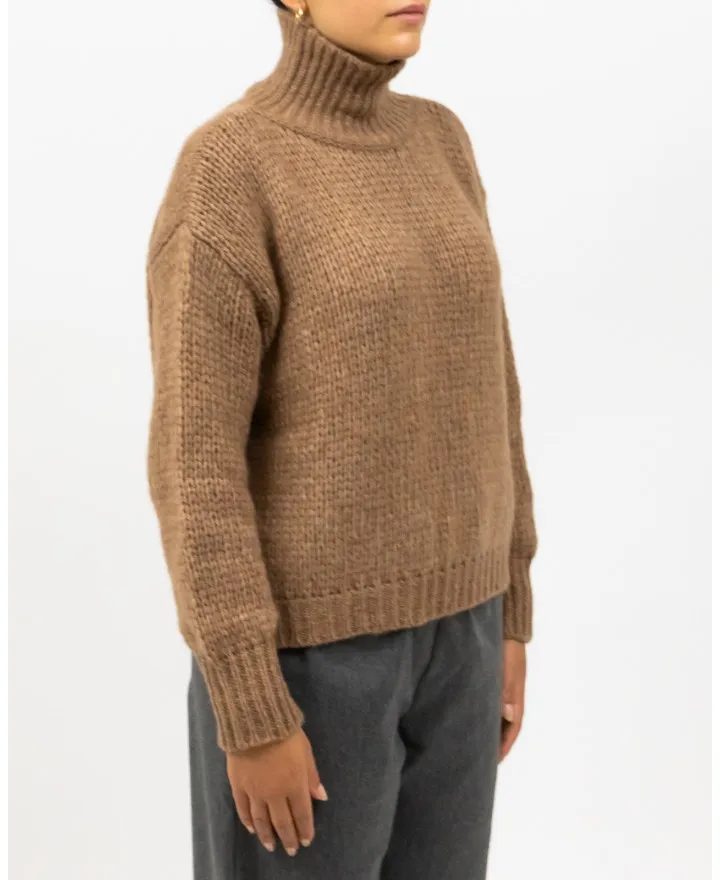 Roberto Collina - Dolcevita Over Alpaca Caramello Donna