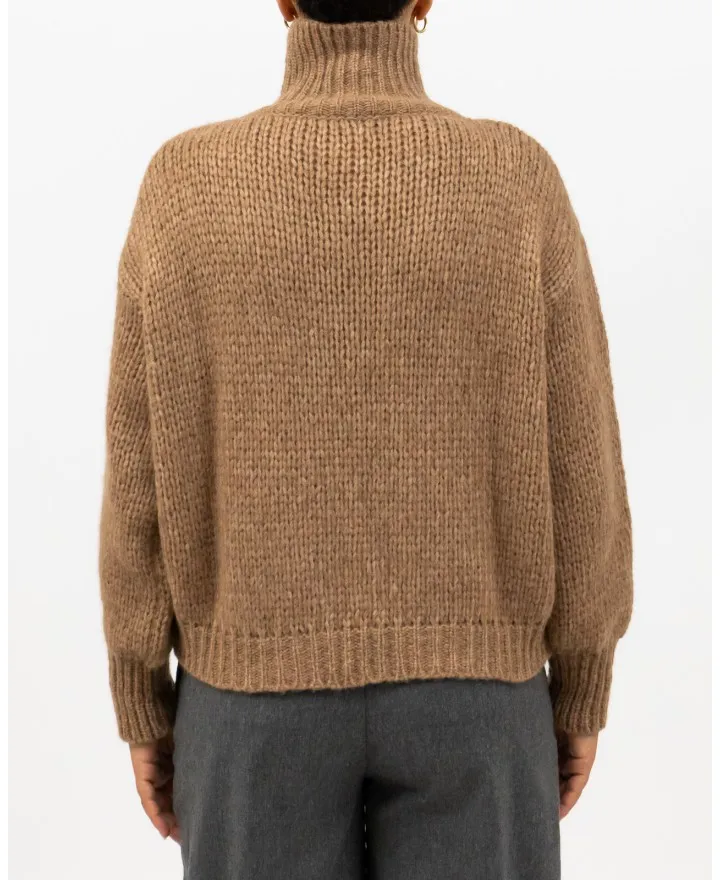 Roberto Collina - Dolcevita Over Alpaca Caramello Donna