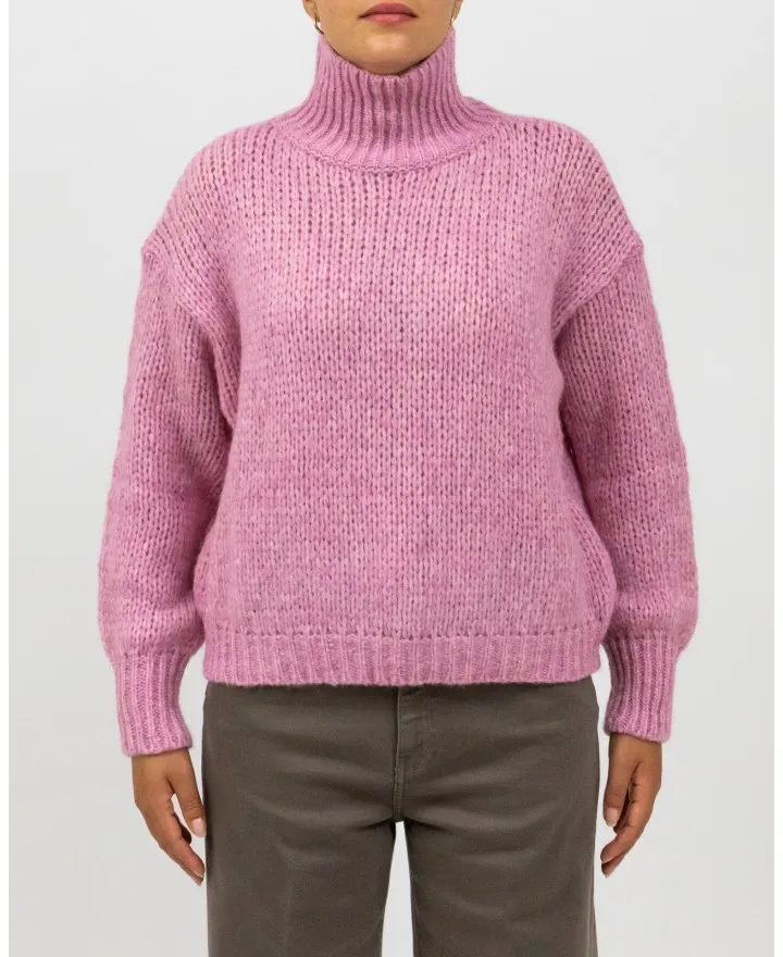 Roberto Collina - Dolcevita Over Alpaca Rosa Donna