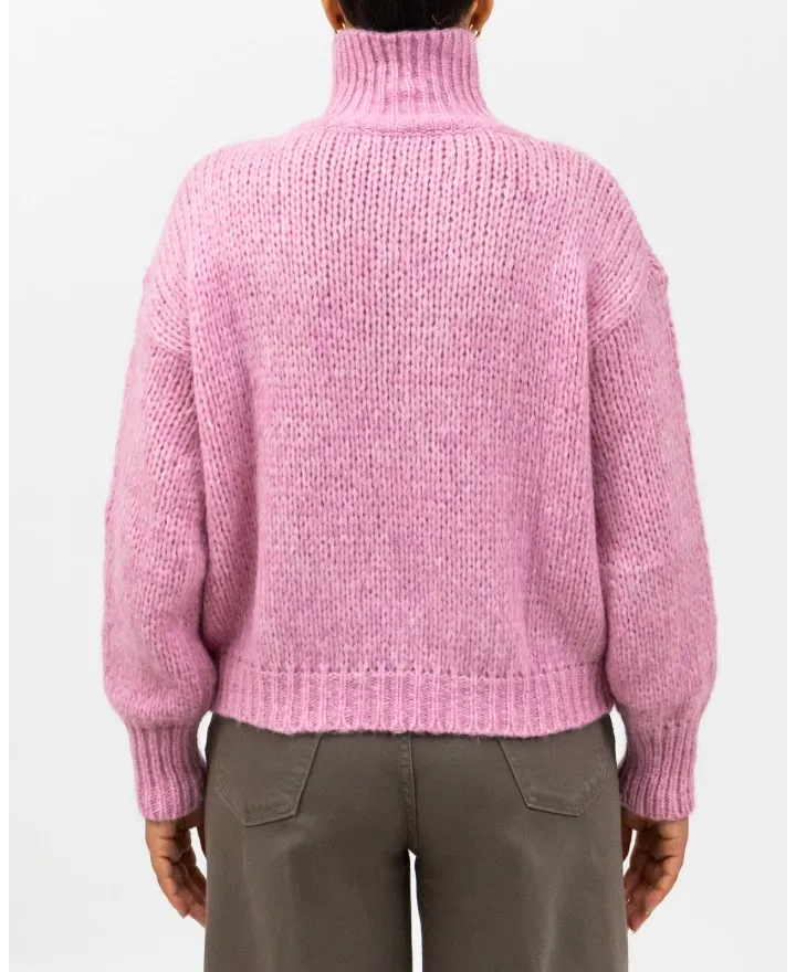 Roberto Collina - Dolcevita Over Alpaca Rosa Donna
