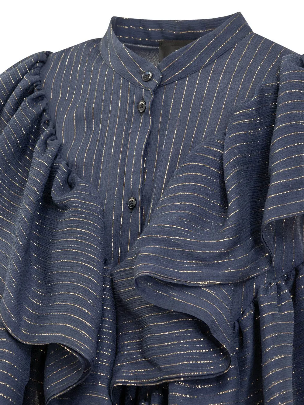 ROCHAS Camicia con Colletto alla Coreana 