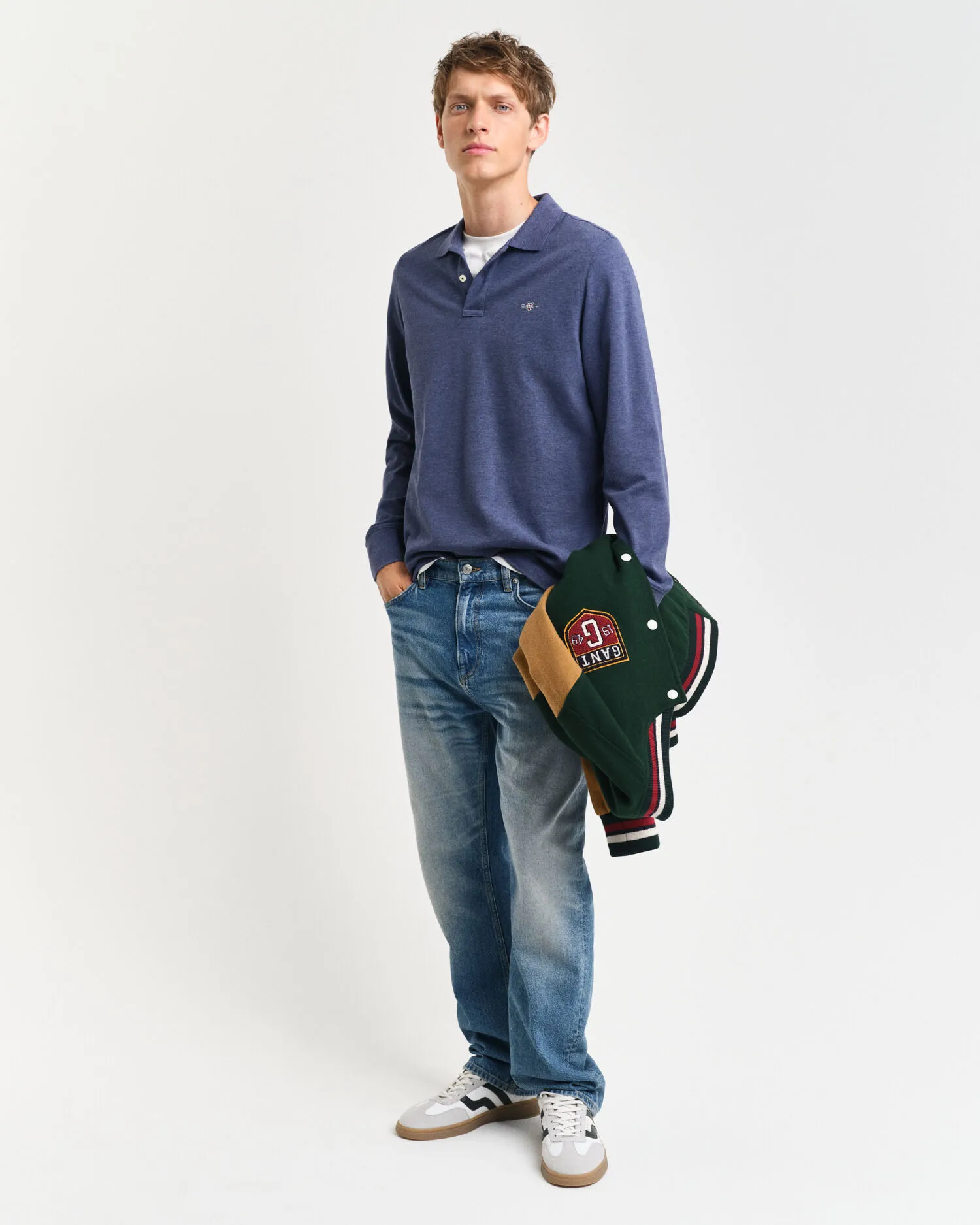 Rugger in piqué Shield    
