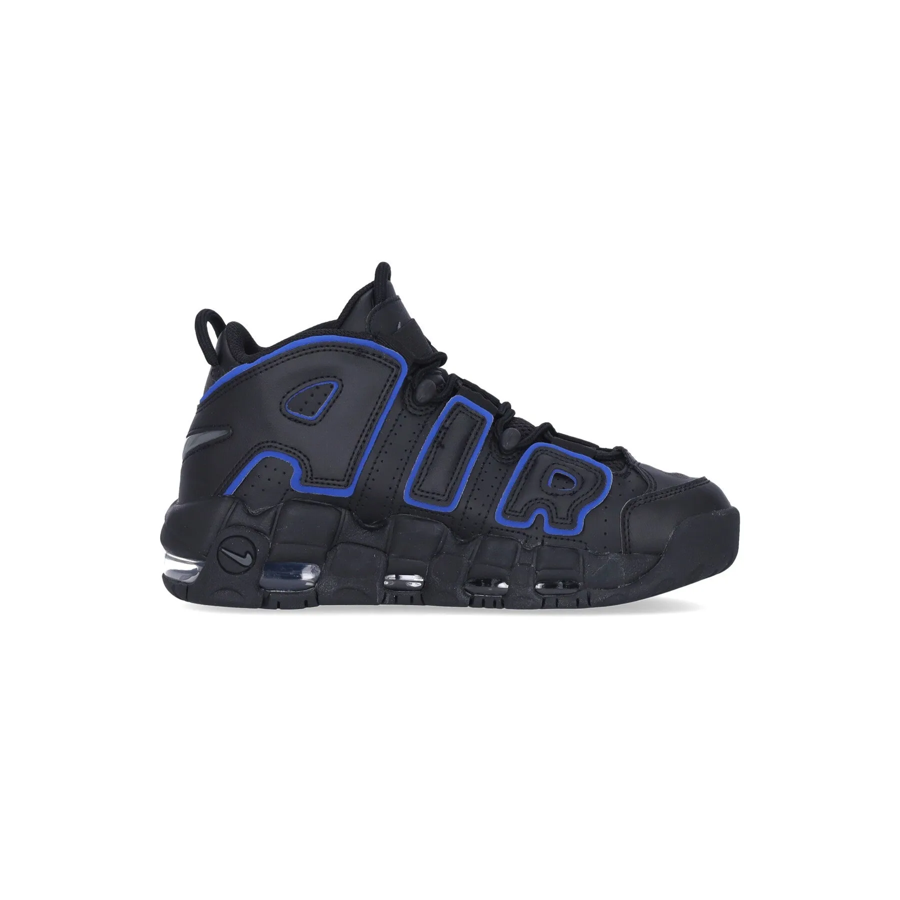 Scarpa Alta Uomo Air More Uptempo 96 Black/iron Grey/game Royal