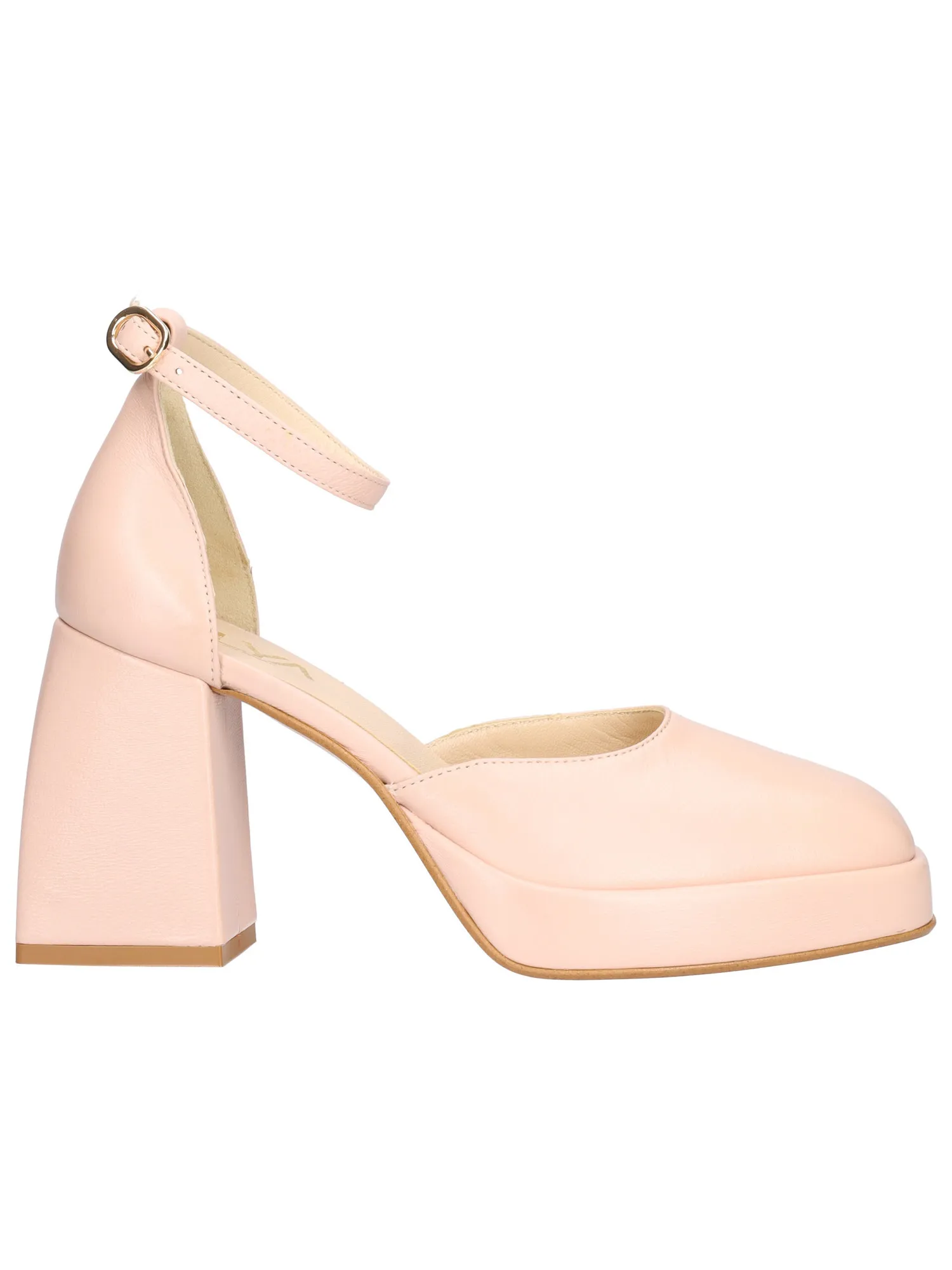 Scarpa con tacco largo Hilya da donna cipria
