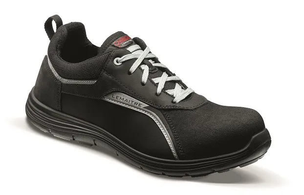 Scarpe sportive antinfortunistiche S3  Lemaitre securite FLOYD, , Unisex tg. 37, col. Nero, resistenti all'acqua, con
