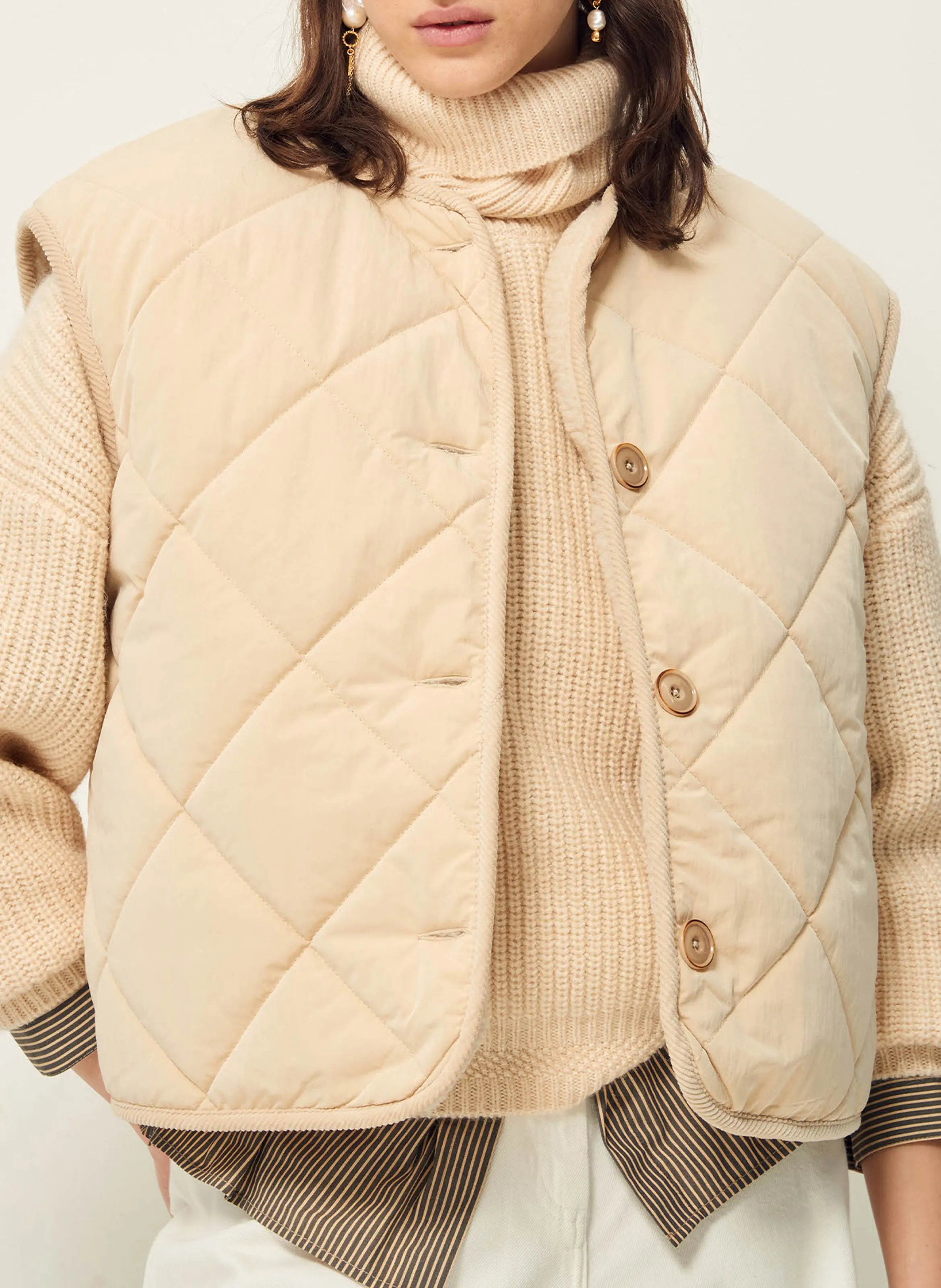  SESSUN   SNOWDONIA - Giacca diritta reversibile | Beige