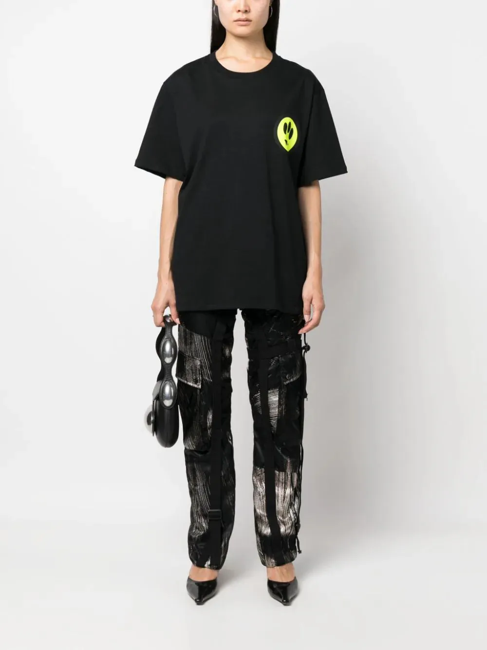 T-shirt con stampa smiley