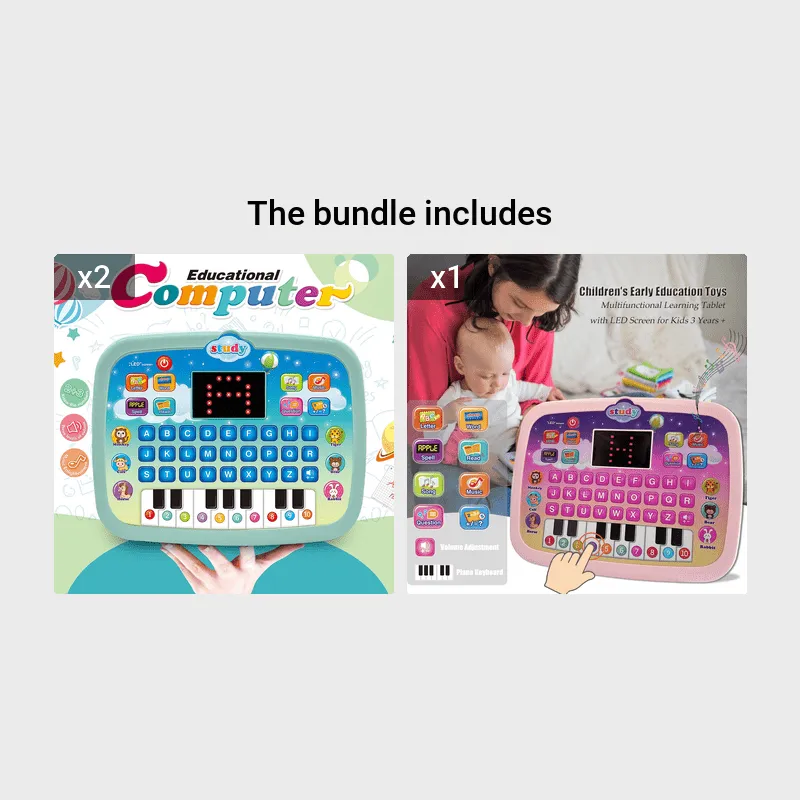 Tablet Per Bambini/pad Didattico Per Bambini Con Schermo LED Insegna Alfabeto, Numeri, Parole, Musica, Matematica, Giocattolo El
