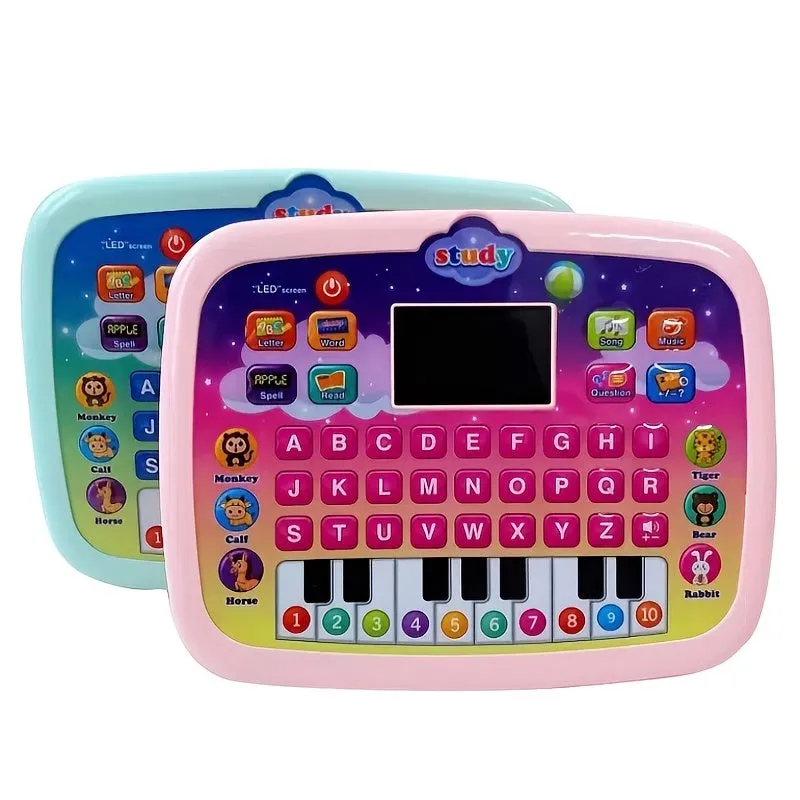 Tablet Per Bambini/pad Didattico Per Bambini Con Schermo LED Insegna Alfabeto, Numeri, Parole, Musica, Matematica, Giocattolo El