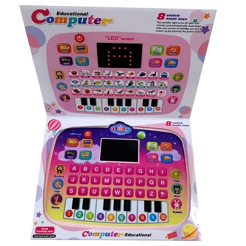 Tablet Per Bambini/pad Didattico Per Bambini Con Schermo LED Insegna Alfabeto, Numeri, Parole, Musica, Matematica, Giocattolo El