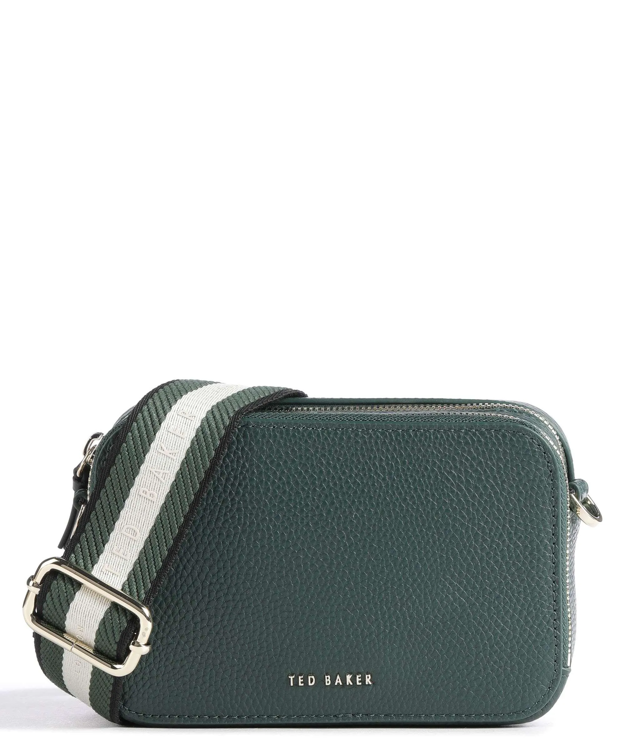  Ted Baker Stunna Borsa a tracolla pelle granulata verde scuro  