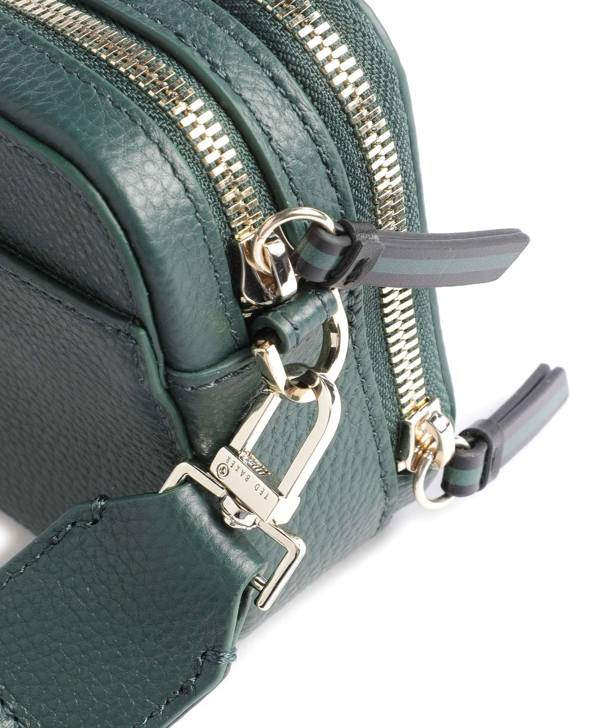  Ted Baker Stunna Borsa a tracolla pelle granulata verde scuro  