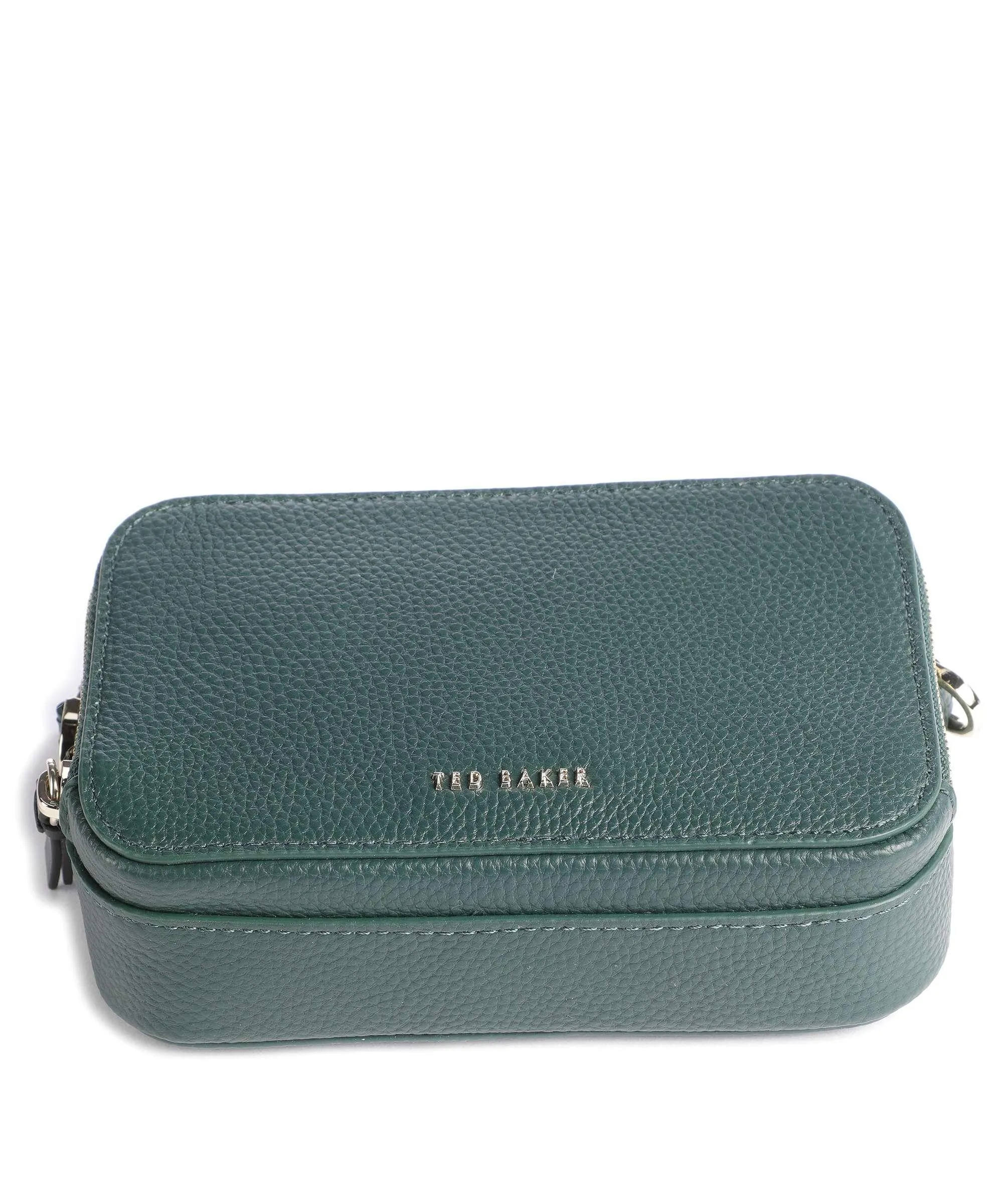  Ted Baker Stunna Borsa a tracolla pelle granulata verde scuro  