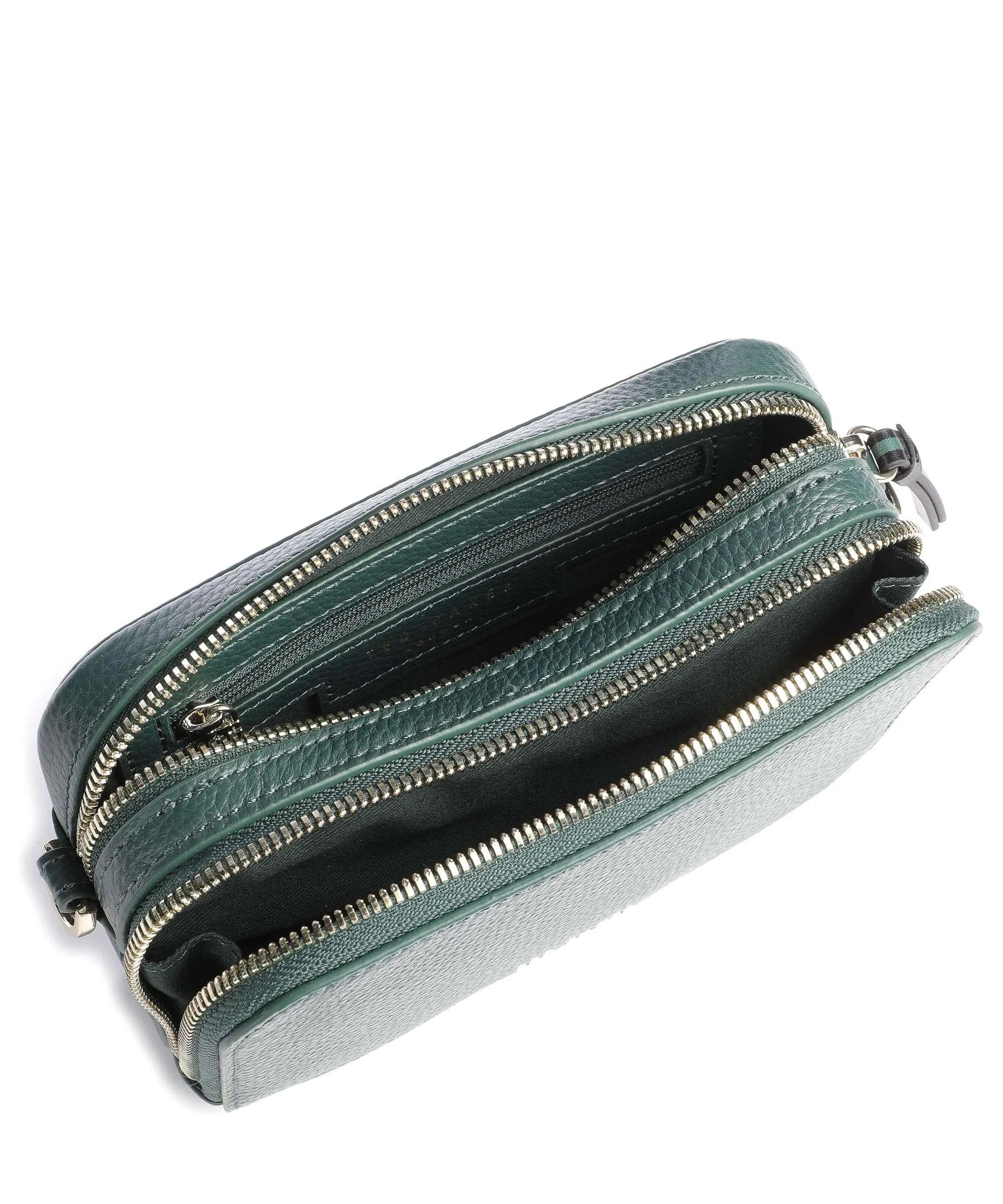  Ted Baker Stunna Borsa a tracolla pelle granulata verde scuro  
