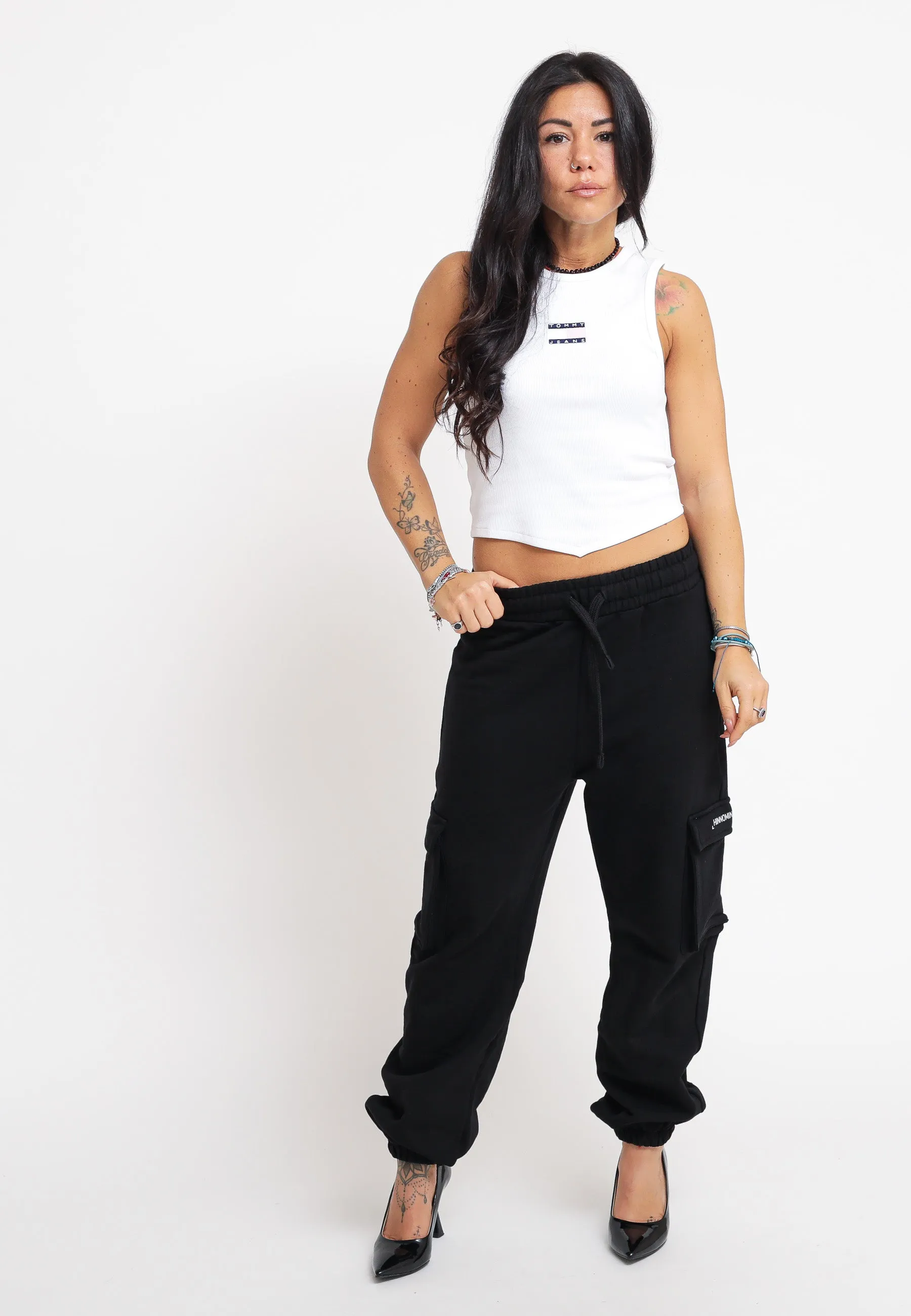 Tjw Pop Badge Handkerchief Top - White