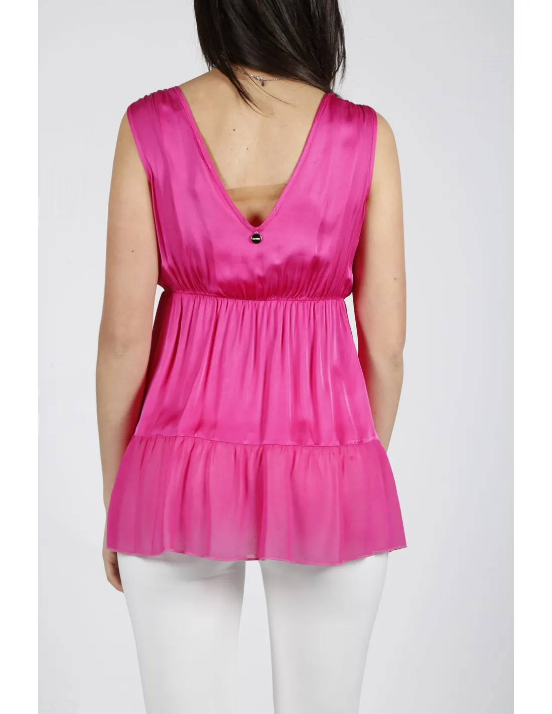 Top Tanks Crossed en viscosa Fracomina