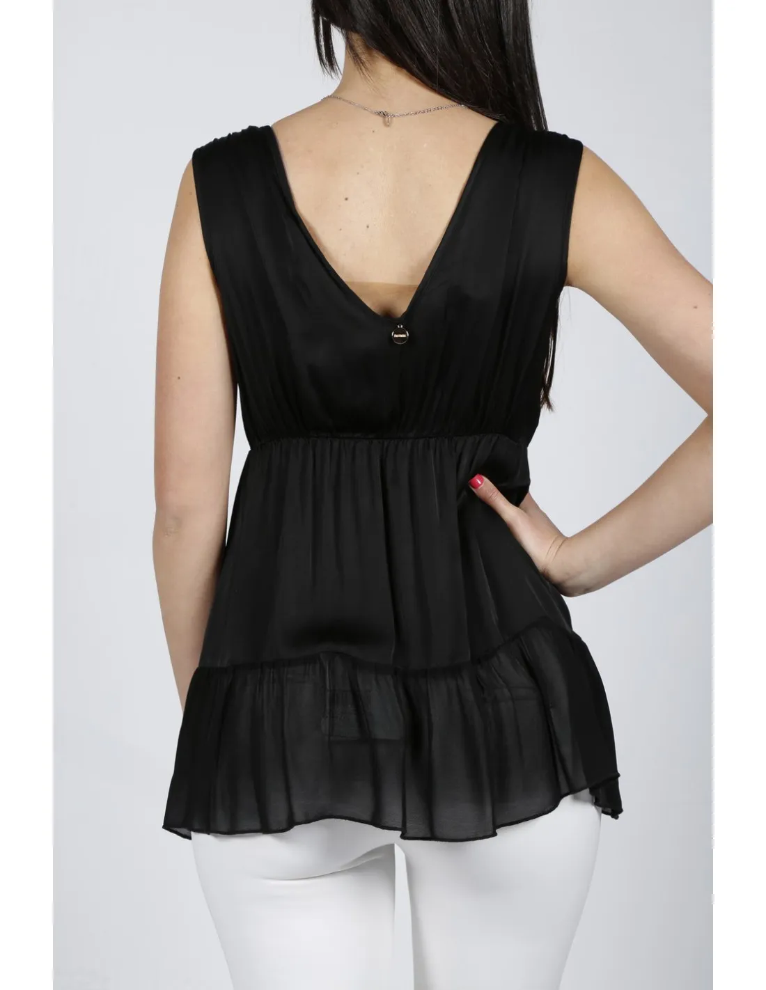 Top Tanks Crossed en viscosa Fracomina