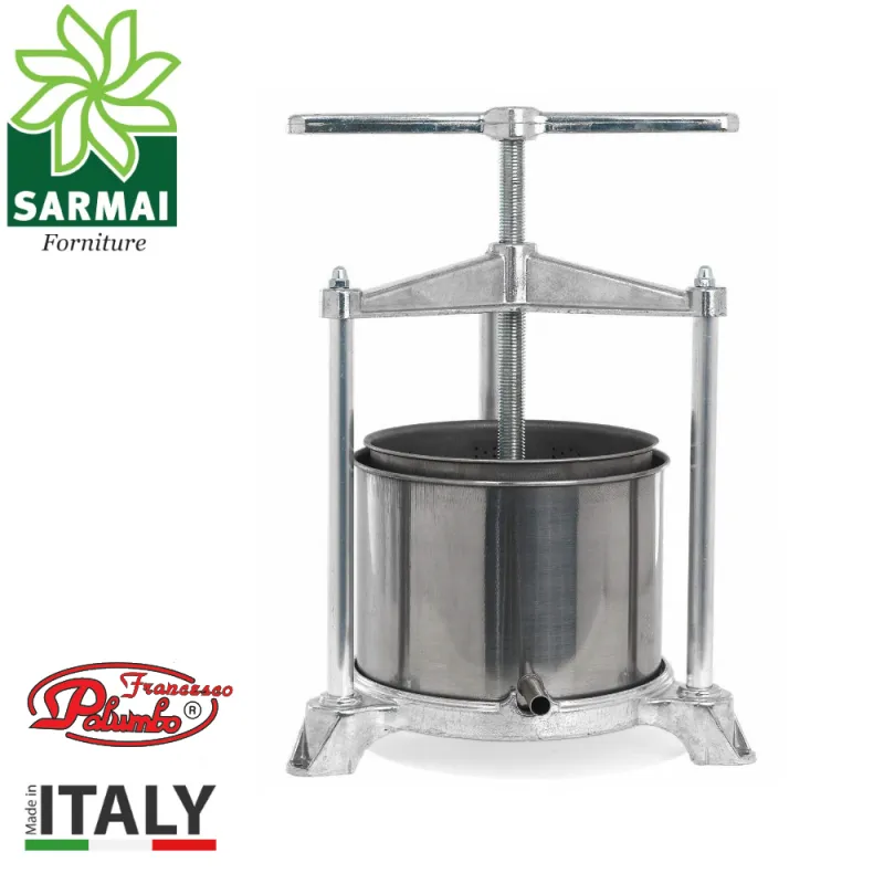 Torchietto Torchio Premitutto Spremitura in Alluminio e Acciaio Inox 3 L Palumbo