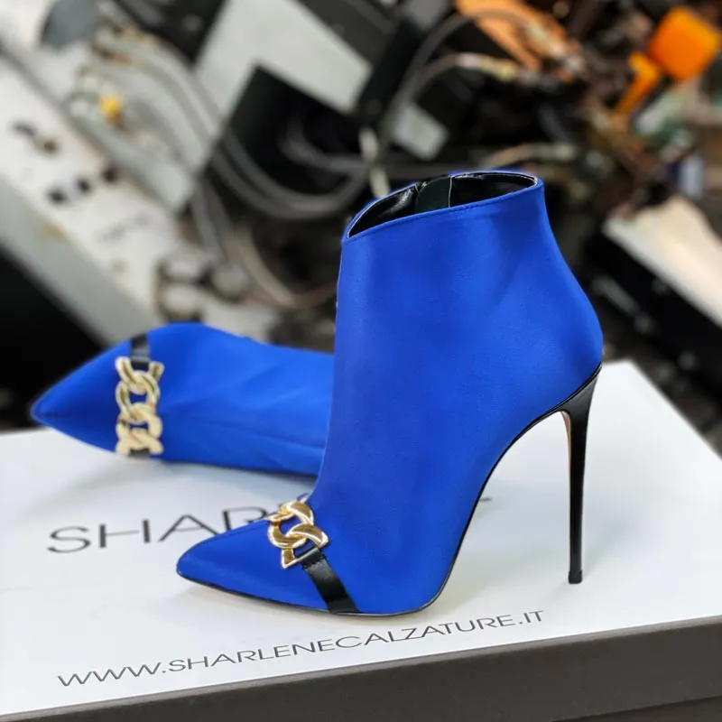 Tronchetto raso bluette/ charme – COD. 28281 