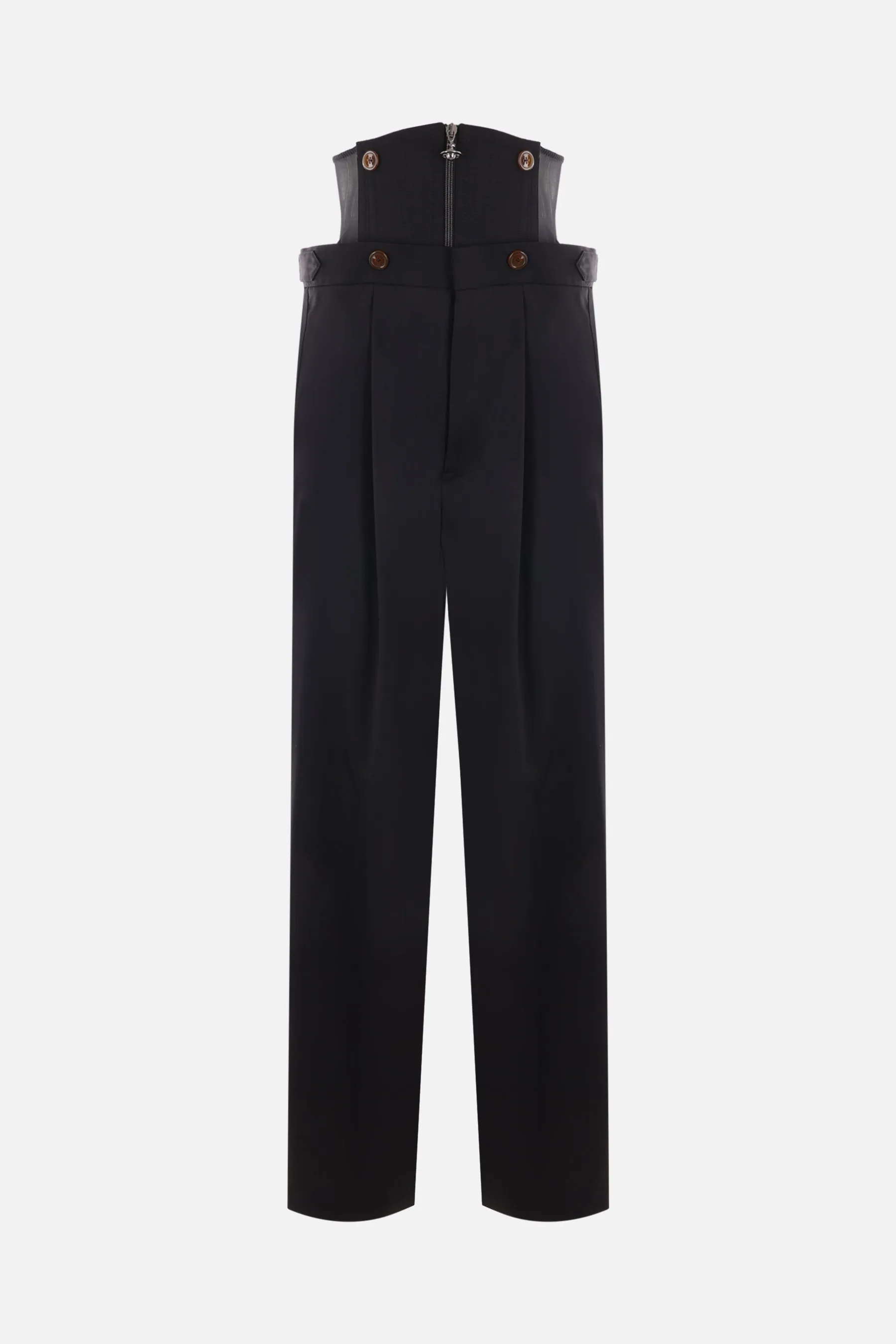  VIVIENNE WESTWOOD pantalone Long Macca Corset in lana 