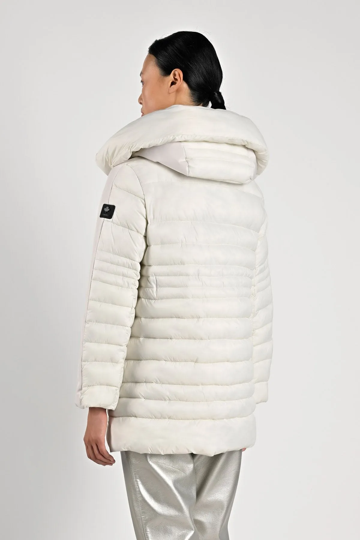 W4-Alma Coat 2 Giacca White Sand  