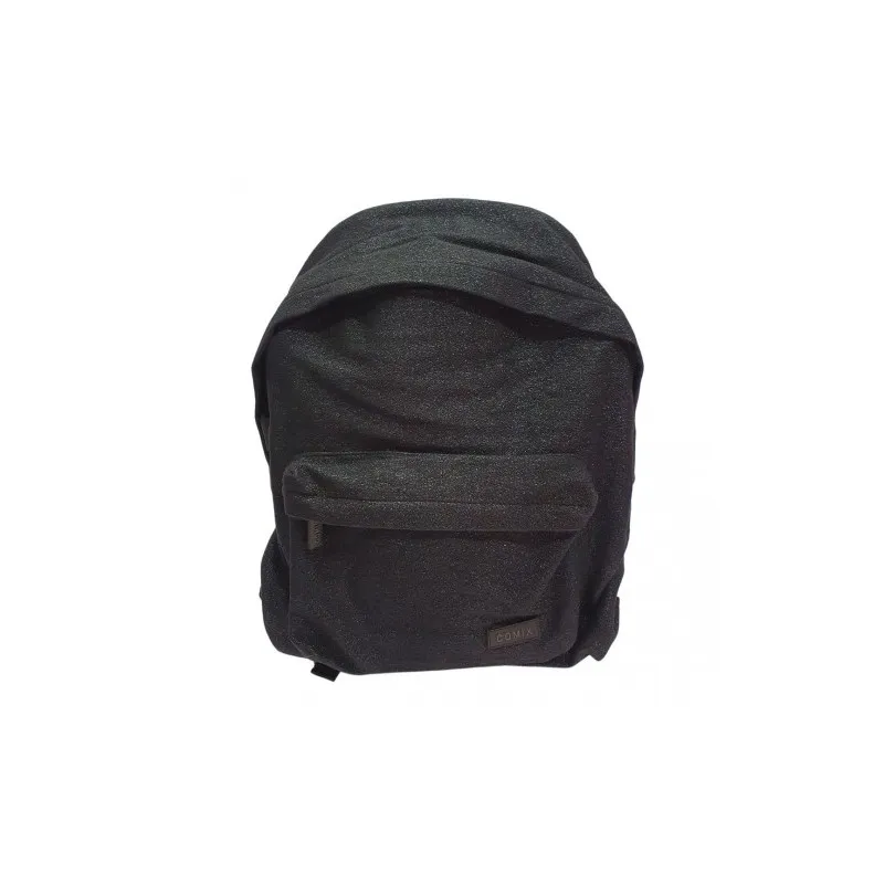 ZAINO AMERICANO GLITTER BLACK COMIX ZAINETTO SCUOLA E TEMPO LIBERO 41X31X18CM 1ZIP + TASCA C/ZIP PANINI SCUOLA ITALY