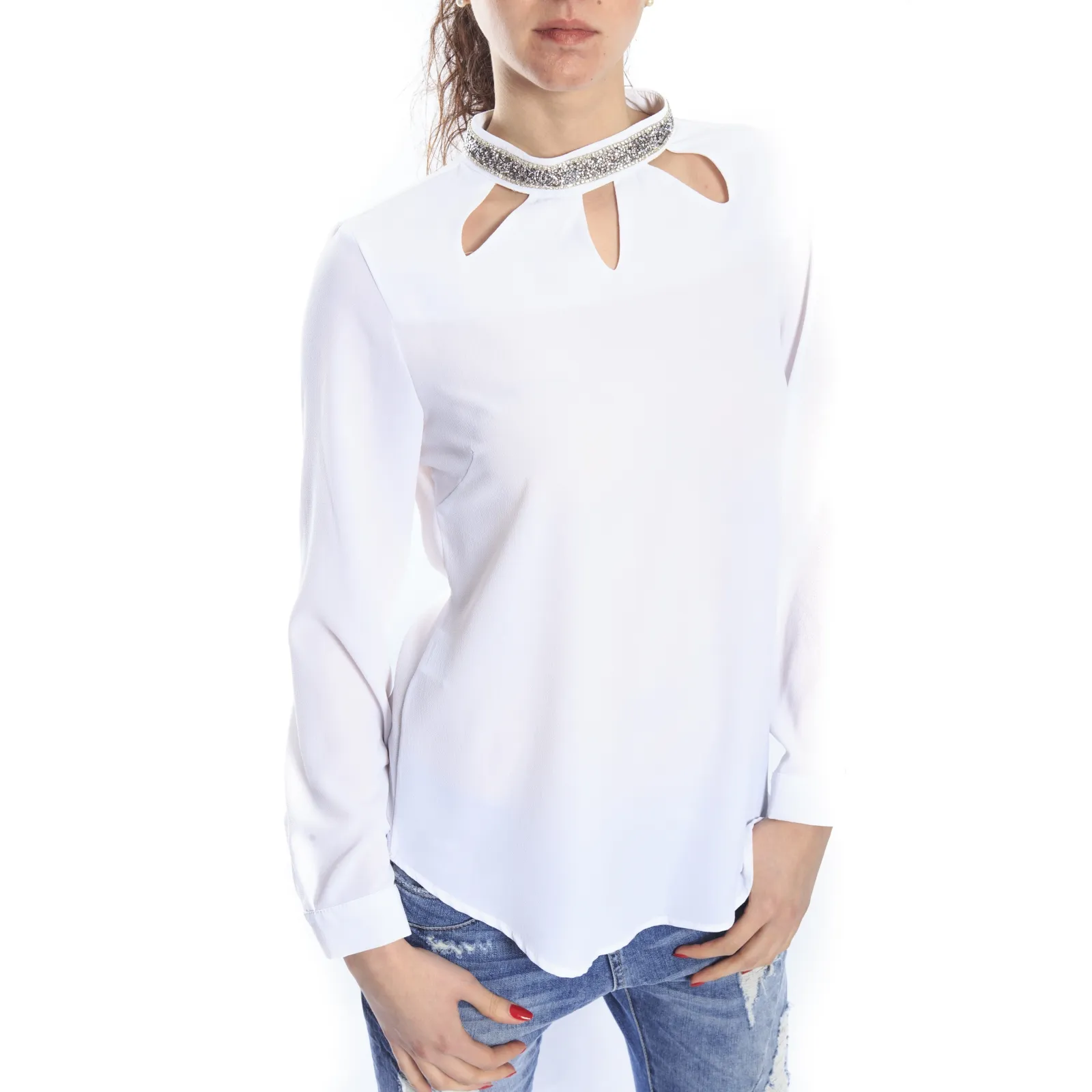 ZIMO Blusa / Camicia con strass COLORS Art. CAM503 NEW