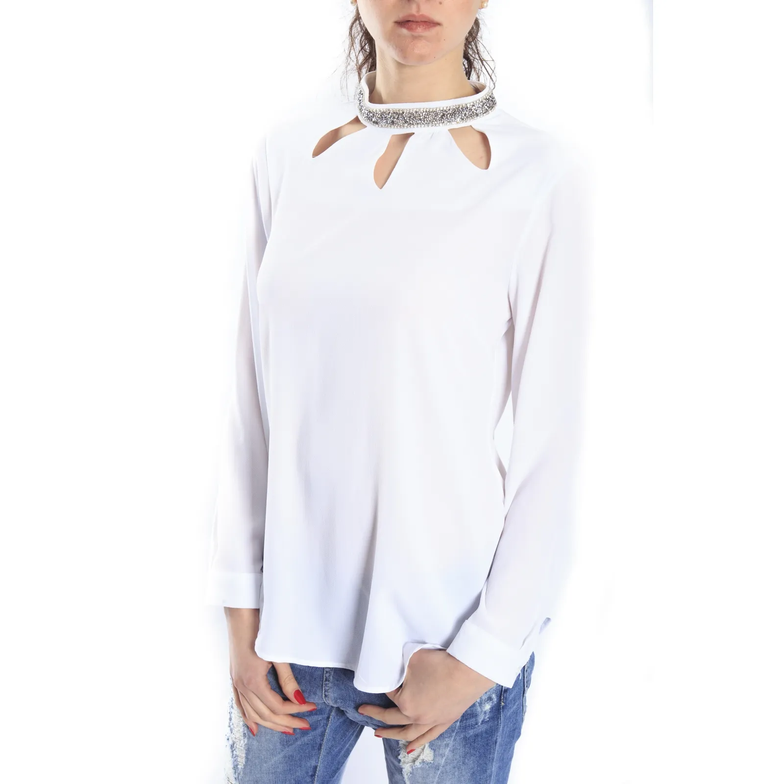 ZIMO Blusa / Camicia con strass COLORS Art. CAM503 NEW